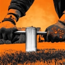 MAXERIO® 58 cm M Eindrehstange (feuerverzinkt) für Schraubfundament