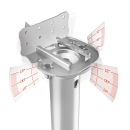 MAXERIO® 100 cm 1er Base-Set TILT Schraubfundamente inkl. Konsole (feuerverzinkt); Ø 60 x 2; M12