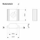 MAXERIO® Konsolen-Set PV (Photovoltaik) für Schraubfundament inkl. Zubehör / Größe U36 mit Befestigungsgelenk