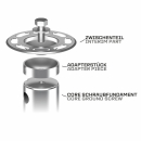 MAXERIO® 60 cm 4er TILT-Set Schraubfundamente Ø 60 x 2; M12