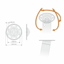 NEU! MAXERIO® Aufsatz-Set TILT (feuerverzinkt) für Core Schraubfundament Ø 60 x 2; M12
